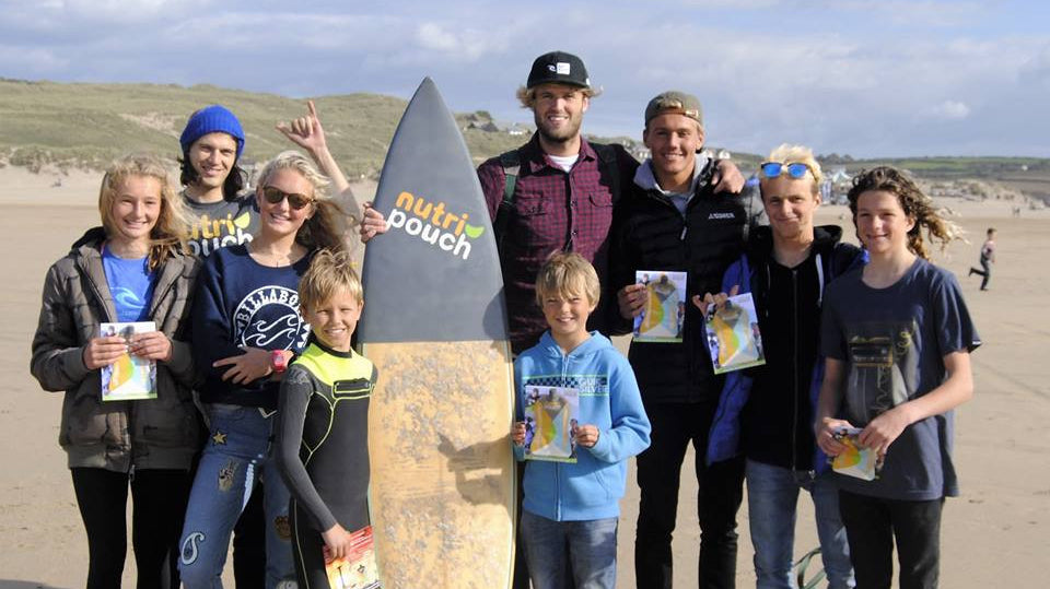 NUTRIPOUCH GIVEAWAY AT THE GB SURFING CHAMPIONSHIPS