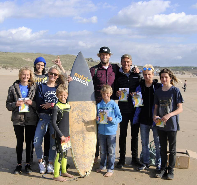 NUTRIPOUCH GIVEAWAY AT THE GB SURFING CHAMPIONSHIPS